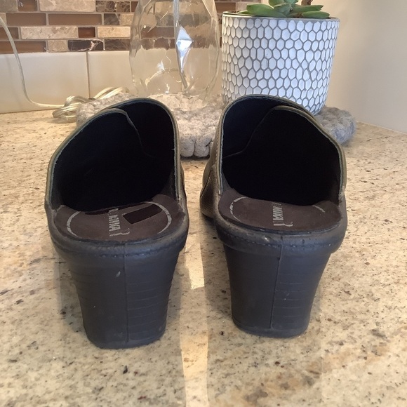 ROMIKA‎ Women Mule Heel Shoes Green Leather Size 37 [US 6/6.5] - Picture 4 of 9